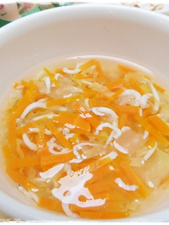 離乳食後期・しらすと白菜のスープ-レシピのメイン写真