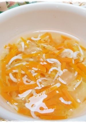 離乳食後期・しらすと白菜のスープ-レシピのメイン写真