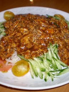 ジャージャー麺風素麺-レシピのメイン写真