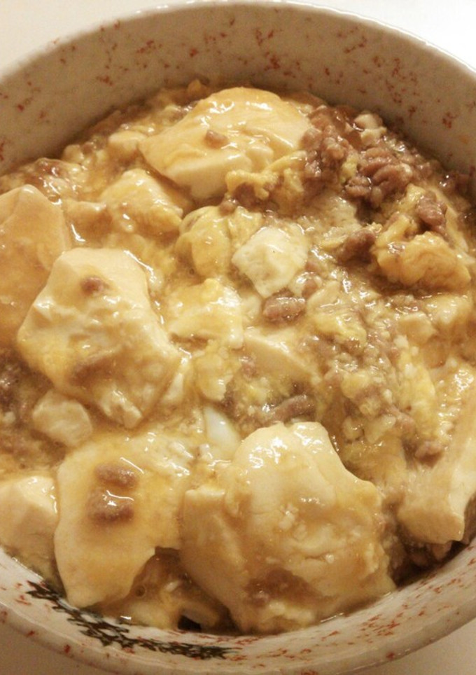 お手軽！豆腐とひき肉のふわとろ丼-レシピのメイン写真