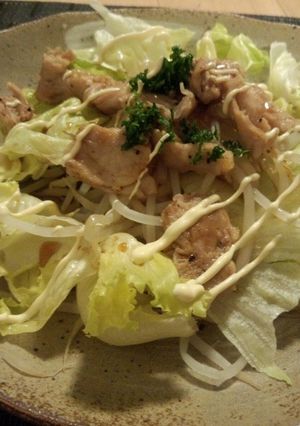 鶏ハラミで脱メタボ!居酒屋風サラダ-レシピのメイン写真