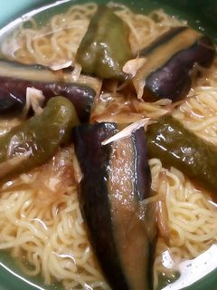 茄子とピーマンの素揚げでぶっかけ麺-レシピのメイン写真
