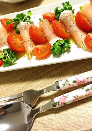 生ハム&かいわれ 簡単レシピ-レシピのメイン写真