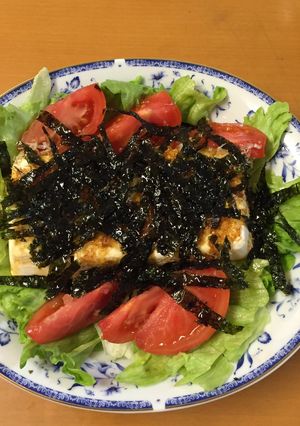 韓国のりが決めて☆韓国風豆腐サラダ☆-レシピのメイン写真