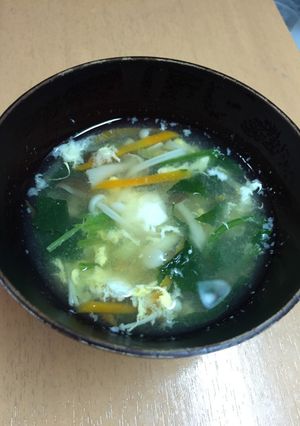 ほうれん草ときのこのスープ-レシピのメイン写真