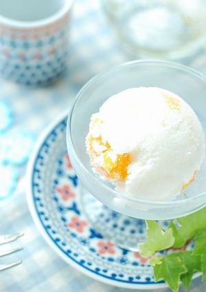 カフェ風♡みかんヨーグルトシャーベット-レシピのメイン写真