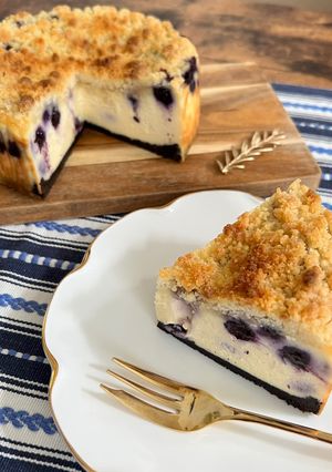 ブルーベリーのクランブルチーズケーキ-レシピのメイン写真