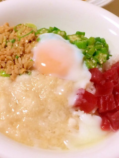 暑い夏を乗り切ろう!スタミナねばねば丼-レシピのメイン写真