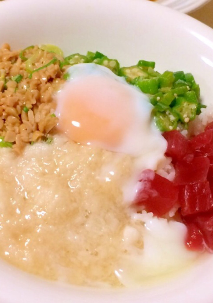 暑い夏を乗り切ろう！スタミナねばねば丼-レシピのメイン写真