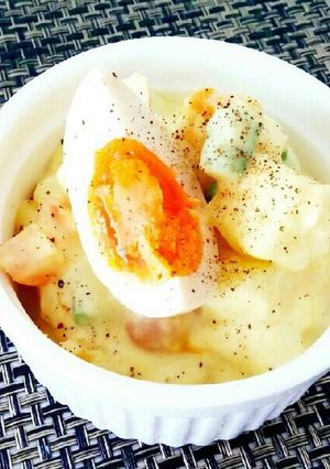ヨーグルトカレーで爽やかポテサラ-レシピのメイン写真