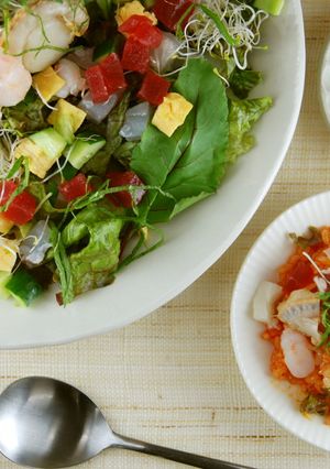 野菜盛りだくさん♪韓国風海鮮ビビンバ-レシピのメイン写真