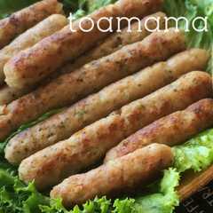 รูปของ 簡単つまみに！肉肉しい♪手作りソーセージ