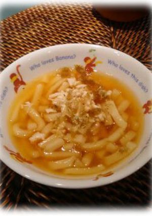 離乳食に☆うどんのとろろ昆布ササミのせ-レシピのメイン写真