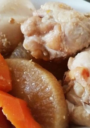 手羽元大根玉子の圧力鍋(^^)うま味噌煮-レシピのメイン写真