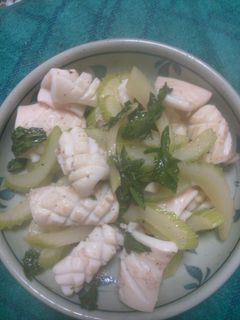 イカとセロリの炒め物-レシピのメイン写真