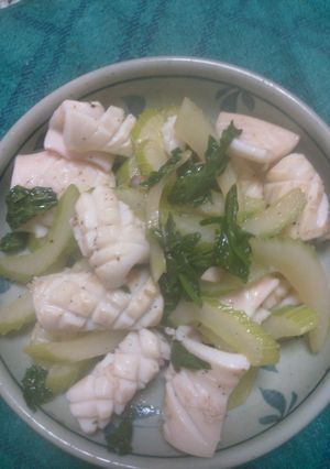 イカとセロリの炒め物-レシピのメイン写真