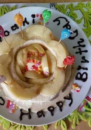 ♦☺桃とヨーグルトのアイスcake☺♦-レシピのメイン写真