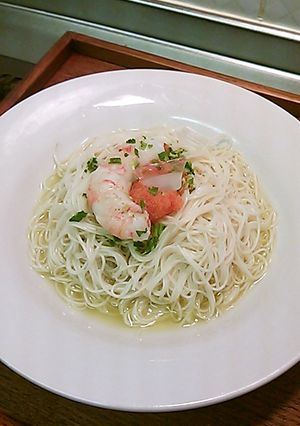 ボタンエビの冷やし麺-レシピのメイン写真