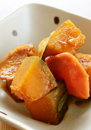 簡単！レンジでかぼちゃのベーコン煮-レシピのメイン写真