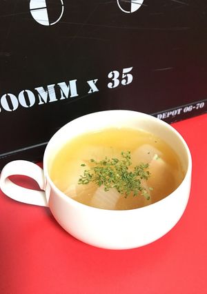 超簡単！タマネギのコンソメスープベーコン-レシピのメイン写真
