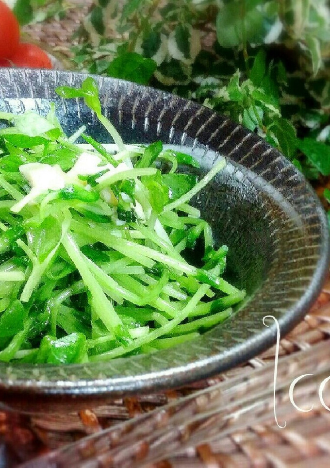 安価でスピーディ◎豆苗のにんにく炒め-レシピのメイン写真