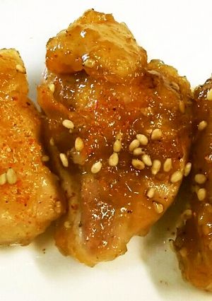 お弁当に！鶏もも肉の七味唐辛子照り焼き-レシピのメイン写真