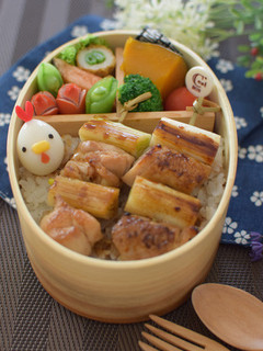 【キャラ弁】鶉のニワトリ焼鳥弁当-レシピのメイン写真
