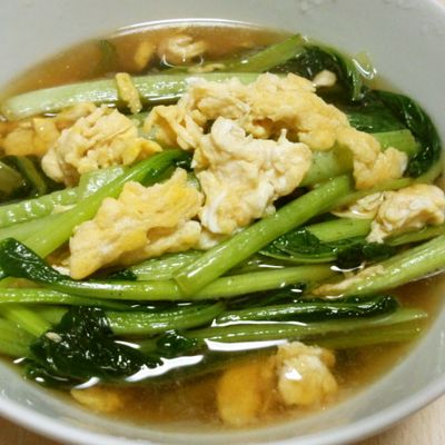冷やしても美味しい♪小松菜の煮びたし-image