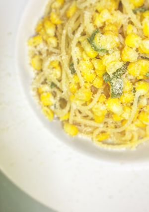 青唐辛子とトウモロコシのスパゲティー-レシピのメイン写真