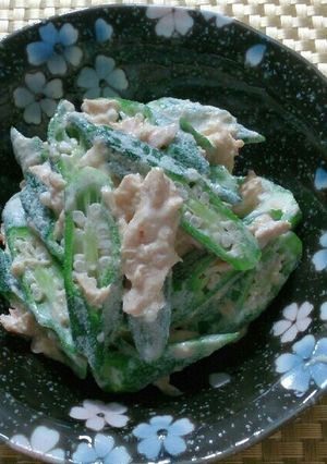 ☆シャキシャキオクラのツナマヨポン酢☆-レシピのメイン写真