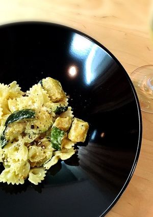 簡単!ズッキーニとクリームチーズパスタ-レシピのメイン写真