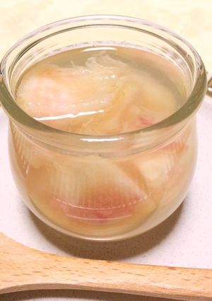 食べるカクテル！？桃と白ワインのゼリー☆-レシピのメイン写真