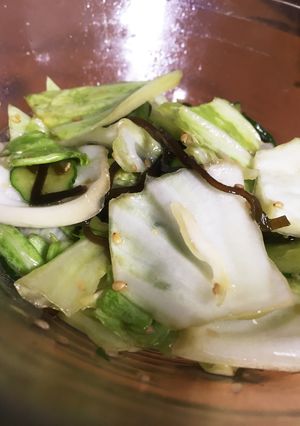 キャベツときゅうりの塩昆布和え-レシピのメイン写真
