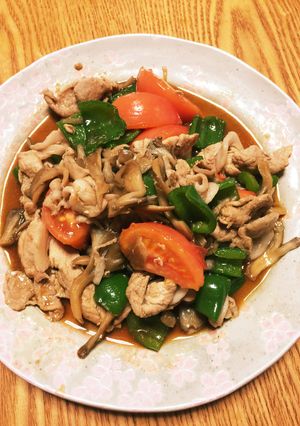 簡単！豚肉と夏野菜のオイスターソース炒め-レシピのメイン写真