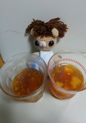 こけもも紅茶の葛湯ゼリー-レシピのメイン写真