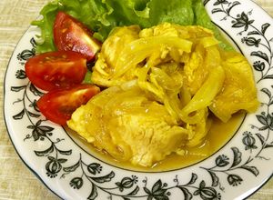 レンジで♪鶏胸肉のオニオンカレーソース-レシピのメイン写真