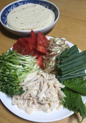 手巻きチキンサラダピタ★-レシピのメイン写真
