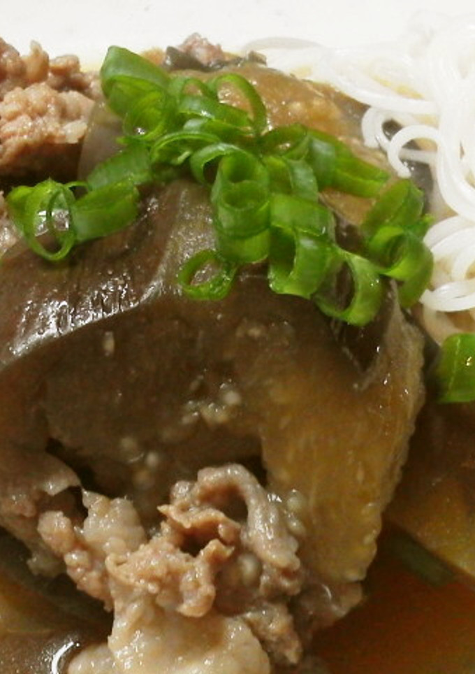 ＊茄子と豚こまの煮物そうめん添え＊-レシピのメイン写真