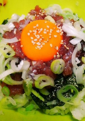 塩麹で簡単★カツオユッケ丼-レシピのメイン写真