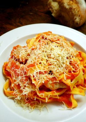 スペイン風トマトソースのパスタ-レシピのメイン写真