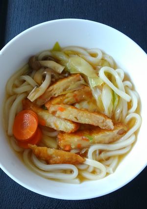 電子レンジde煮込みうどん♪-レシピのメイン写真