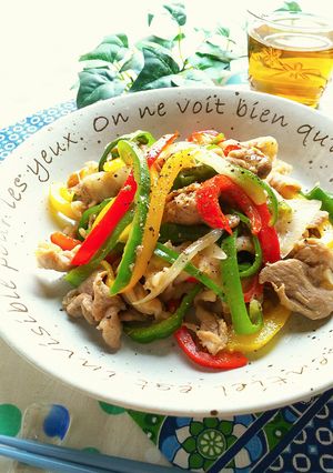 豚肉とパプリカの南国風炒め物☆-レシピのメイン写真