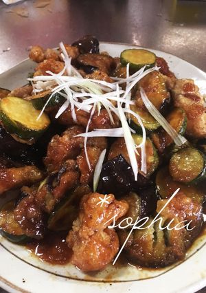 夏野菜と鶏肉のスタミナ南蛮炒め-レシピのメイン写真
