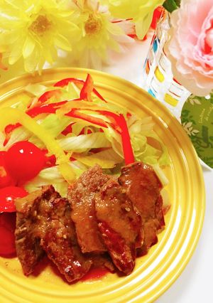 やきにくHOTサラダ♡-レシピのメイン写真