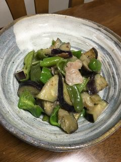 茄子味噌炒めのピーマン入り-レシピのメイン写真