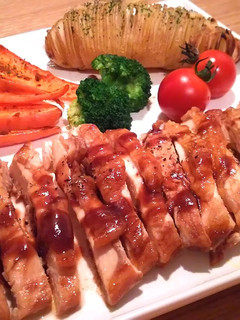 むね肉のオーブン焼 ウスターケチャップ-レシピのメイン写真