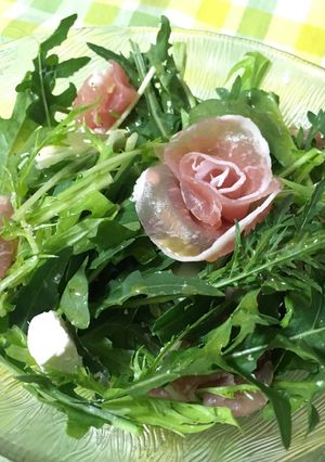 セルバチコと生ハムのサラダ-レシピのメイン写真