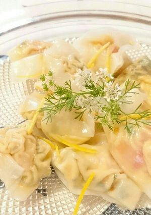 トマクリチ塩昆布冷ワンタン-レシピのメイン写真