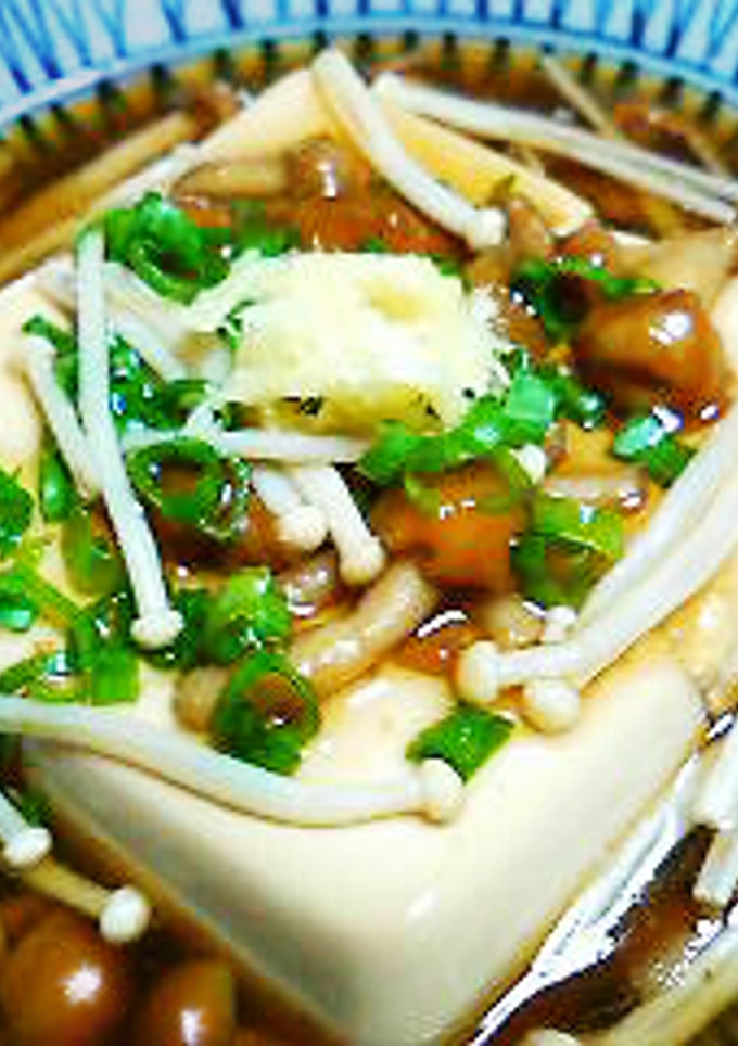 豆腐のとろとろきのこあんかけ-レシピのメイン写真