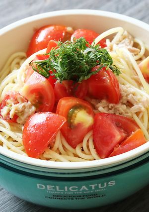 冷やし麺弁当に トマトの冷製パスタ-レシピのメイン写真
